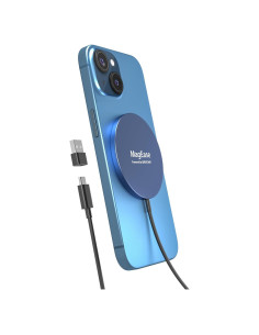 Cargador Inalámbrico MagEase 15W para iPhone 14/13/12 Azul