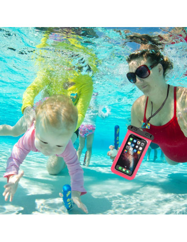 Paquete de 10 Fundas Impermeables Famoby para Teléfonos hasta 19 cm