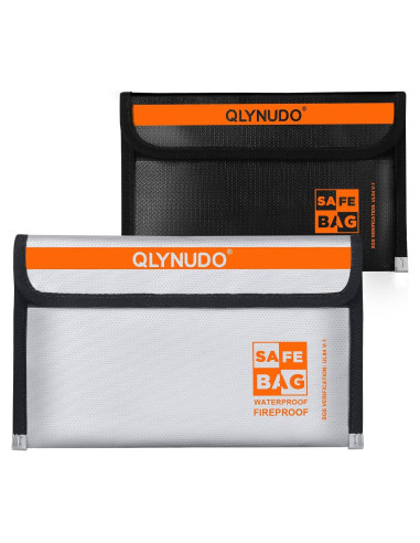 Bolsa a Prueba de Fuego QLYNUDO 20x13 cm 2 Piezas