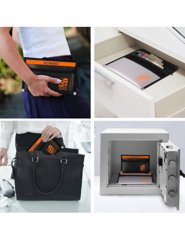 Bolsa a Prueba de Fuego QLYNUDO 20x13 cm 2 Piezas