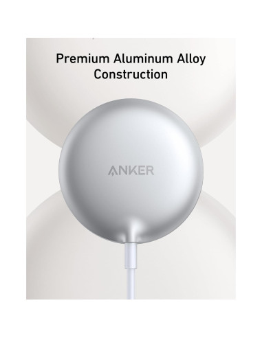 Cargador Inalámbrico Anker MagGo 15W para iPhone 16