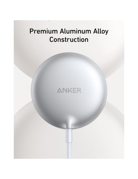 Cargador Inalámbrico Anker MagGo 15W para iPhone 16