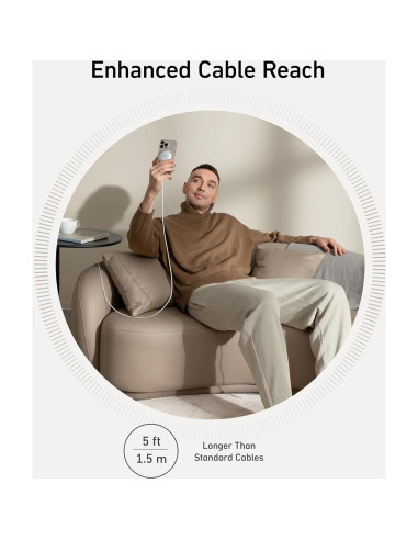 Cargador Inalámbrico Anker MagGo 15W para iPhone 16