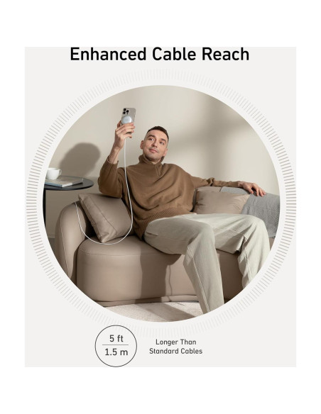 Cargador Inalámbrico Anker MagGo 15W para iPhone 16