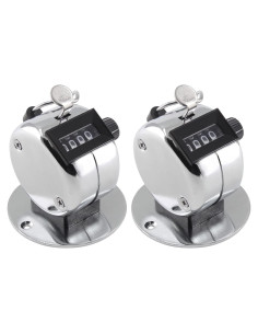 Contador Mecánico de Tally Jiozermi - Paquete de 2, 4 Dígitos