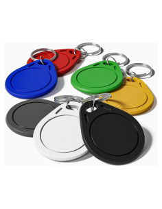 Etiquetas NFC Timeskey NTAG215 Regrabables 7 Piezas Coloridas