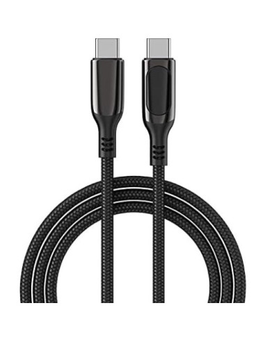 Cable BoxWave USB-C a USB-C 100W con Pantalla LED 1.83m