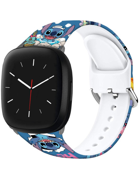 Banda de Silicona Rosa Stitch para Fitbit Sense y Versa