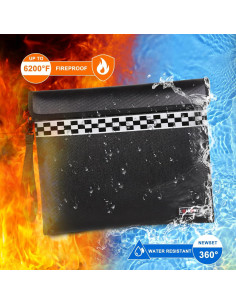 Bolsa Ignífuga LOJGOAY 33x28cm con Cremallera y Asa 2