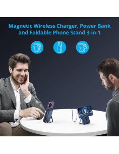 Cargador Portátil Inalámbrico KIMORE 10000mAh Carga Rápida 20W 2