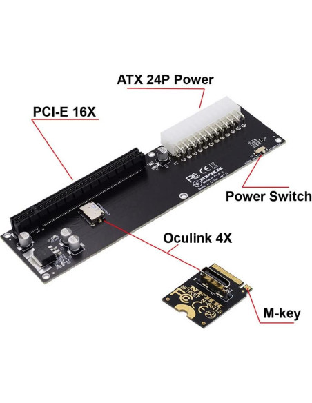Cable Oculink SFF-8611 xiwai para GPD Win Max2 32 Gbps
