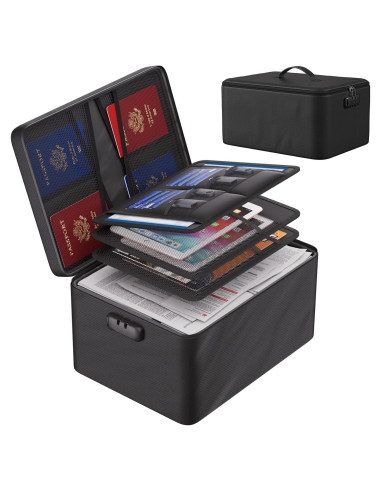 ENGPOW Organizador de Documentos Grande a Prueba de Fuego