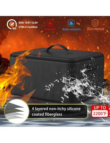 ENGPOW Organizador de Documentos Grande a Prueba de Fuego