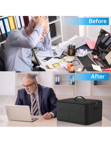 ENGPOW Organizador de Documentos Grande a Prueba de Fuego