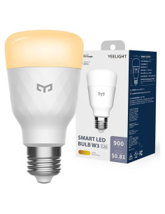Bombilla LED Inteligente YEELIGHT E26 8W 900LM Luz Cálida