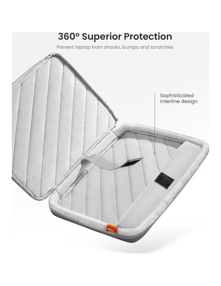 Funda Protectora tomtoc para MacBook Air/Pro 13" Gris