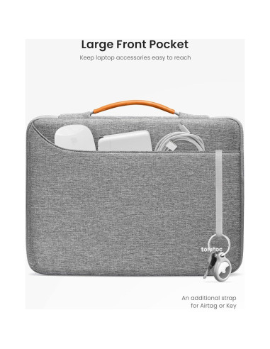 Funda Protectora tomtoc para MacBook Air/Pro 13" Gris