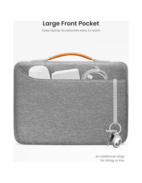 Funda Protectora tomtoc para MacBook Air/Pro 13" Gris