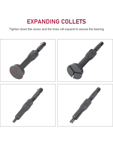 Juego de Extractores de Rodamientos DAYUAN 16 Piezas con Martillo