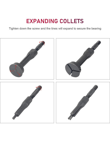 Juego de Extractores de Rodamientos DAYUAN 16 Piezas con Martillo