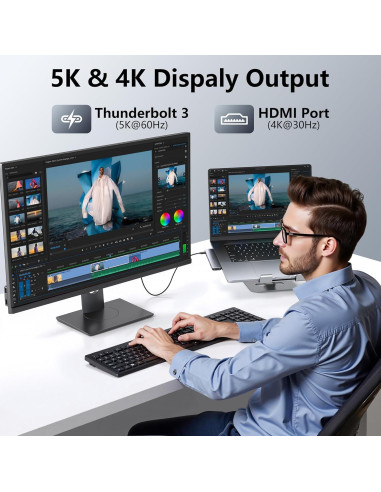 Adaptador USB C Hub HDMI HODO para MacBook Pro/Air 4K