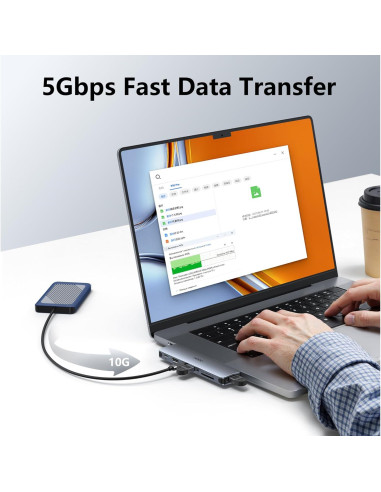 Adaptador USB C Hub HDMI HODO para MacBook Pro/Air 4K