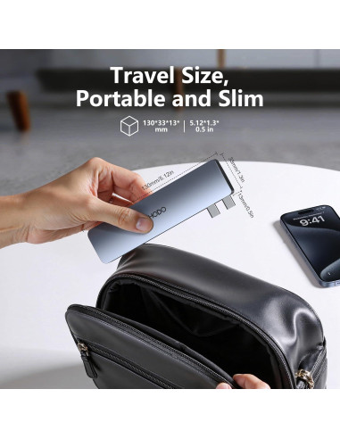 Adaptador USB C Hub HDMI HODO para MacBook Pro/Air 4K