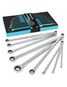 Juego de Llaves de Carraca Extra Largas DURATECH 9 Piezas