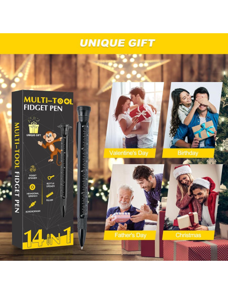 Bolígrafo Multiherramienta XAMAWA 14 en 1 Antiestrés