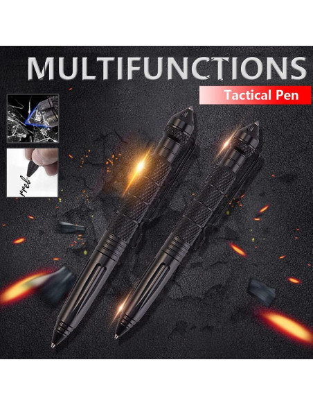 Bolígrafo Táctico Lsqurel Multifuncional 4 Piezas