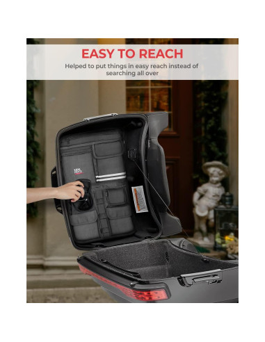 Organizador de Tapa KEMIMOTO Kmfhdtb133 para Motos Touring