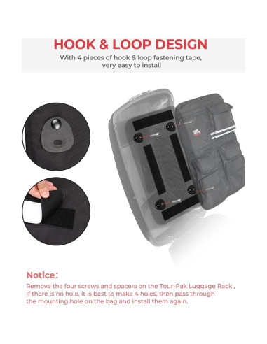 Organizador de Tapa KEMIMOTO Kmfhdtb133 para Motos Touring
