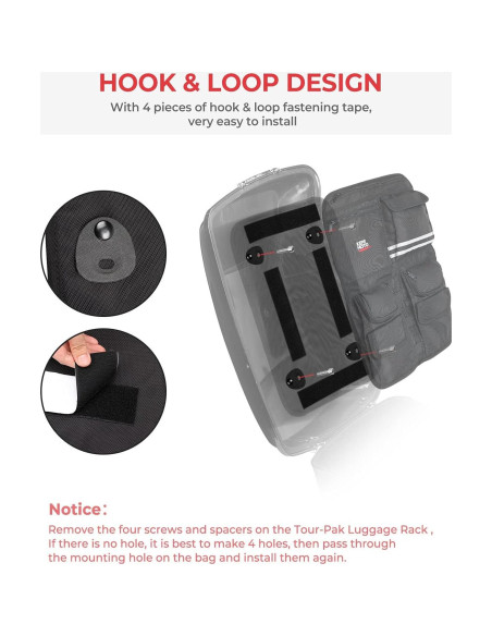 Organizador de Tapa KEMIMOTO Kmfhdtb133 para Motos Touring