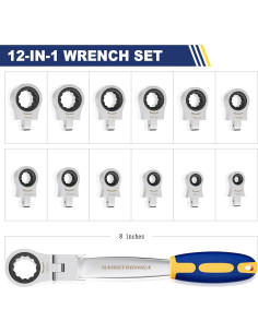 Llave Multiusos Haisstronica 12 en 1 8-19mm Flexible 2