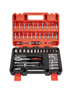 Juego de Llave de Carraca 53 Piezas CARTMAN con Estuche