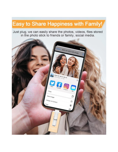 Sunany USB Flash Drive 256GB Alta Velocidad para Teléfono