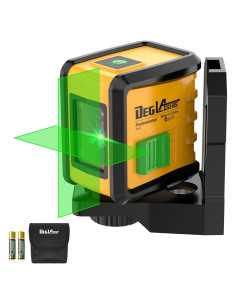 Nivel láser autocompensante DegLasers línea cruzada verde