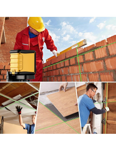 Nivel láser autocompensante DegLasers línea cruzada verde