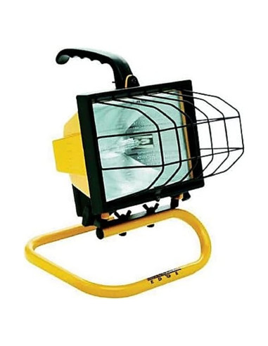 Luz de trabajo portátil Woods 500W amarilla con halógeno