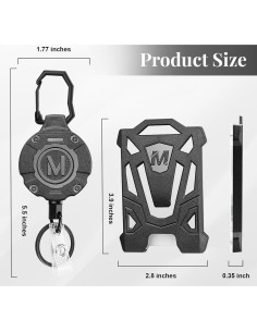 Porta Credencial Retráctil Maileto con Mosquetón 80 cm 2