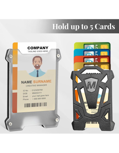 Porta Credencial Retráctil Maileto con Mosquetón 80 cm