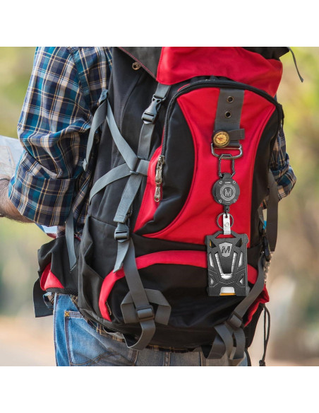 Porta Credencial Retráctil Maileto con Mosquetón 80 cm