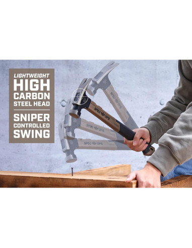 Martillo Spec Ops 20 oz con Mango de 40 cm y Capuchón