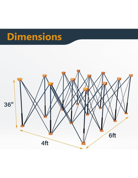 Banco de Trabajo Plegable POWERTEC 4x6ft 2041kg 91cm