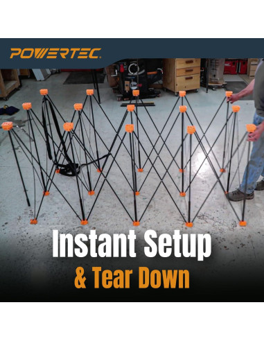 Banco de Trabajo Plegable POWERTEC 4x6ft 2041kg 91cm