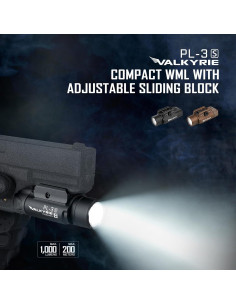 OLIGHT PL-3S Valkyrie 1000 Lúmenes Luz Táctica LED Negra 2