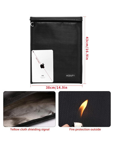 Bolsa Faraday Hodufy para Laptops 50.8x38.1cm Impermeable