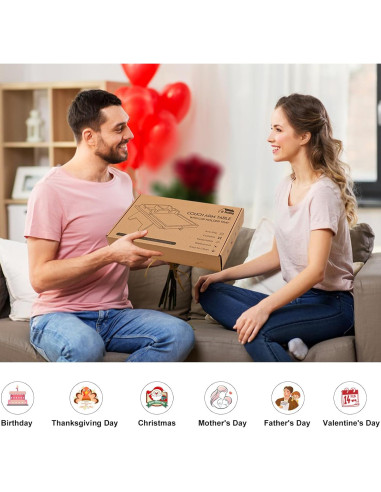 Soporte para Taza de Sofá Bestjing 2 en 1 Bambú Antideslizante