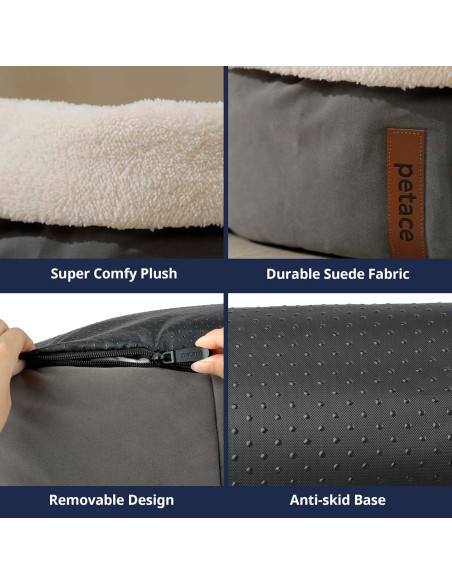 Cama Autocalentable para Gatos Petace 45x35 cm Gris