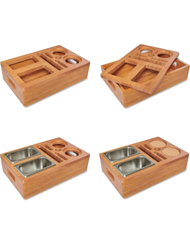 Bandeja para Sofá COZY HEROES de Bambú - Soporte para Bebidas